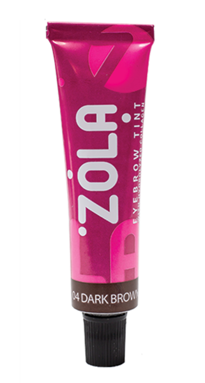 ZOLA ФАРБА ДЛЯ БРІВ З КОЛАГЕНОМ EYEBROW TINT WITH COLLAGEN 04 DARK BROWN 15ML.
