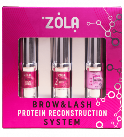 ZOLA НАБОР ДЛЯ ЛАМИНИРОВАНИЯ NEW BROW&LASH PROTEIN RECONSTRUCTION SYSTEM