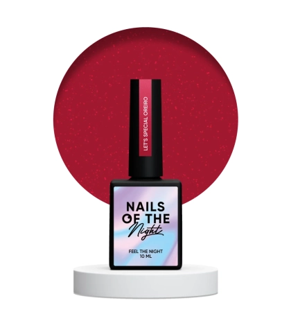 NAILSOFTHENIGHT Let's special Oreiro — светло-красный гель-лак со светоотражающим шиммером для ногтей, внахлест в один слой, 10 млм