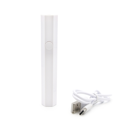 LED лампа-ліхтарик на прищіпці, гнучка з USB-роз'ємом, 3V/5V, silver