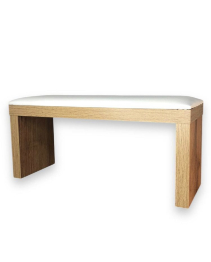 Підлокітник Білий на дерев'яній ніжці