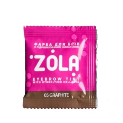 Фарба для брів із окислювачем 2*5 мл Zola, № 5 GRAPHITE