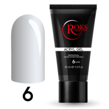 Acryl Gel ROKS (15 ml). №6 (прозразный)