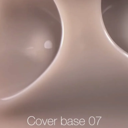 Nailsoftheday Cover base NEW Formula 07 — камуфлююче базове покриття для нігтів кольором латте, 10 мл