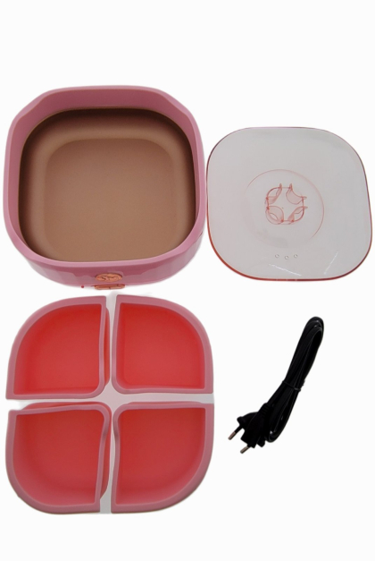 Воскоплав SM-5001A Wax Warmer 4 в 1, силікон, рожевий