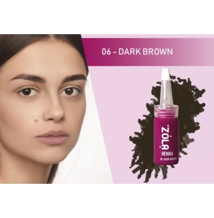 ZOLA Хна для бровей, Dark Brown №6, 5 г