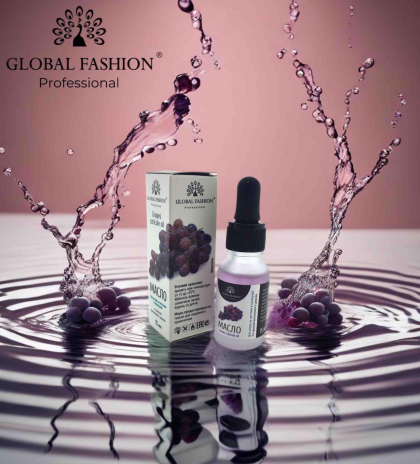 ОЛІЯ ДЛЯ КУТИКУЛИ 15 МЛ, ВИНОГРАД, З ПІПЕТКОЮ, GLOBAL FASHION
