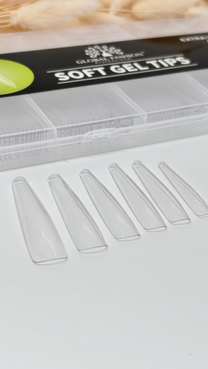 Геловые типсы балерина 240 шт GLOBAL  FASHION