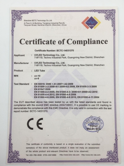 Сертифікат якості та гігієнічний висновок Фрезери MARATHON