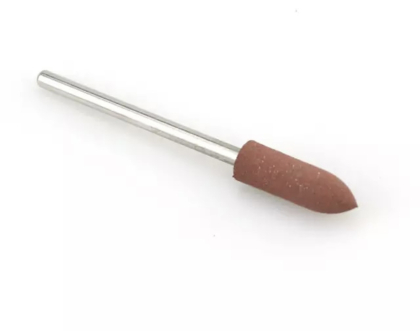 Насадка силіконова,  320 гріт, коричнева, циліндр закруглений