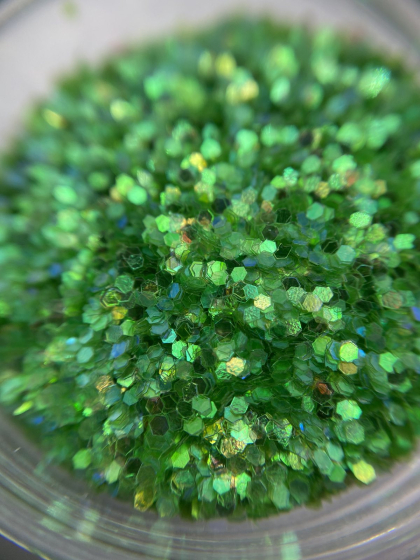 Пластівці для дизайну, маленькі колір: темно зелений з переливами