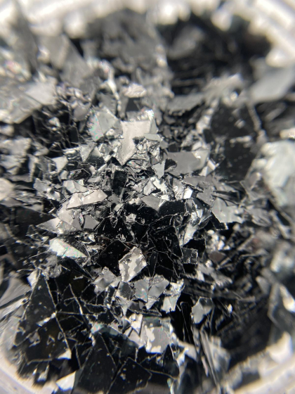 Хлопья для дизайна, маленькие цвет: прозрачно - черный