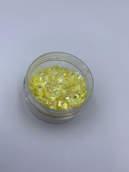 Хлопья для дизайна, маленькие цвет: прозрачно - желтый