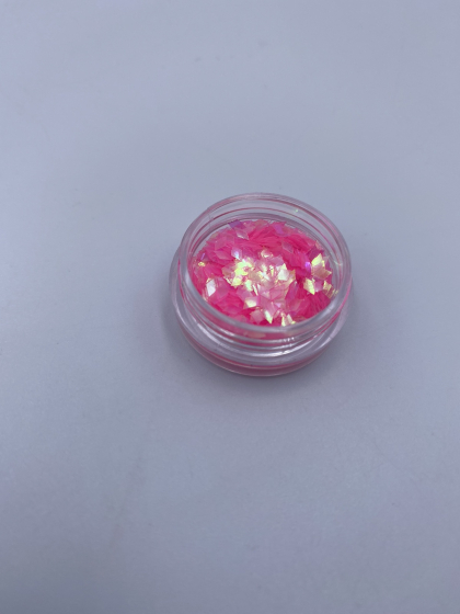 Хлопья для дизайна, маленькие цвет: прозрачно - розовый