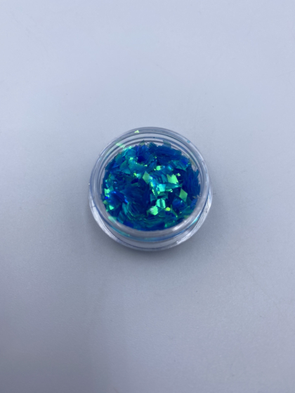 Хлопья для дизайна, маленькие цвет: прозрачно - ультрамариновый