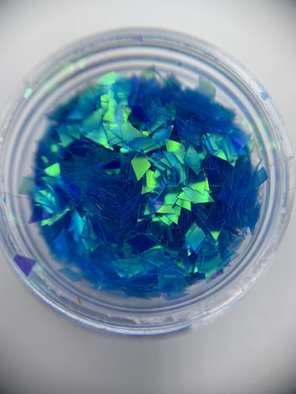 Хлопья для дизайна, маленькие цвет: прозрачно - ультрамариновый