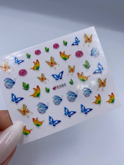 Слайдери самоклеючі для дизайну 1 шт., метелеки 2