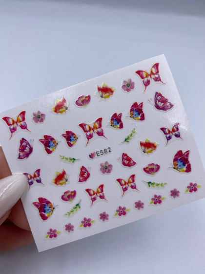 Слайдери самоклеючі для дизайну 1 шт., метелеки 1