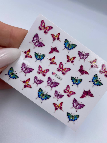 Слайдеры самоклеящиеся для дизайна 1 шт., бабочки 6