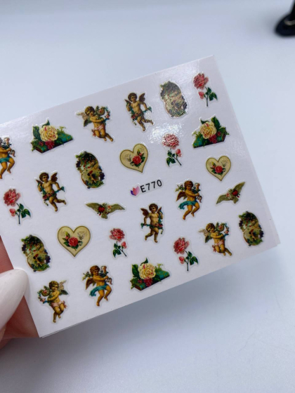 Слайдеры самоклеящиеся для дизайна 1 шт., ангелы 1