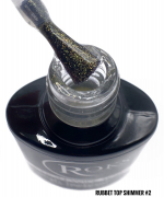 Финишное покрытие ROKS Top з шимером 8мл без липкого слоя №2