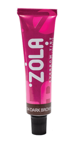 ZOLA ФАРБА ДЛЯ БРІВ З КОЛАГЕНОМ EYEBROW TINT WITH COLLAGEN 04 DARK BROWN 15ML.