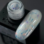 NAILSOFTHEDAY Potal base 27 – нежная молочная база с неоновыми пайетками, 10 мл