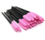 Щіточки для вій та брів, 1 штука рожеві