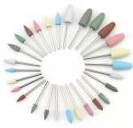 Насадка силіконова,  240 гріт, зелена, циліндр заукругленний