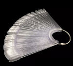 Типсы для образцов на кольце, овальной формы, 50 штук, прозрачные