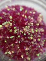 Пластівці для дизайну, маленькі колір: темно рожевий з переливами