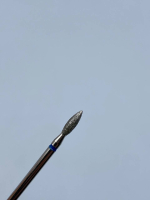 Фреза, алмазна Полум’я, синя насічка Діаметр 0.2 мм / Робоча Частина  0.8 мм