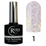 Финишное покрытие ROKS Top з шимером 12мл без липкого слоя №1