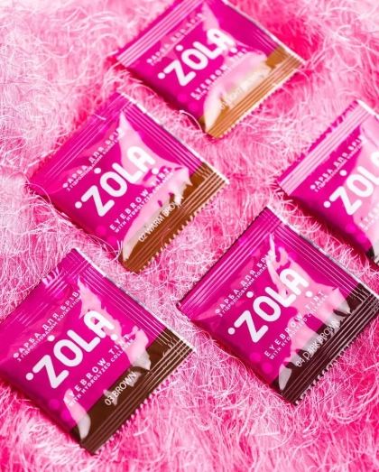 Фарба для брів із окислювачем 2*5 мл Zola, № 4 DARK BROWN